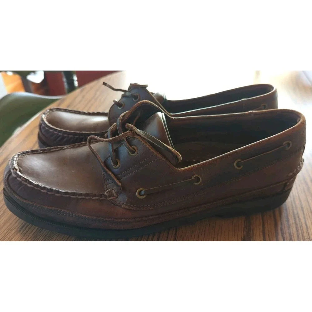 Size 11.5 M - G. H. Bass Amazonas Men's Leather‎ Lace Up Oxford Loafer Shoes